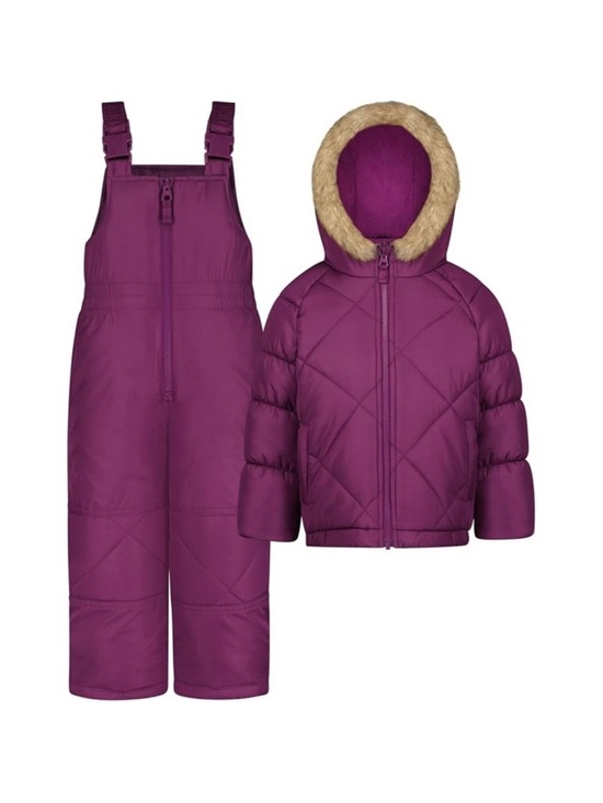 OshKosh B'gosh Other - NWT OshKosh Girls 6X Ski Jacket Snow Bib Set Dark Berry